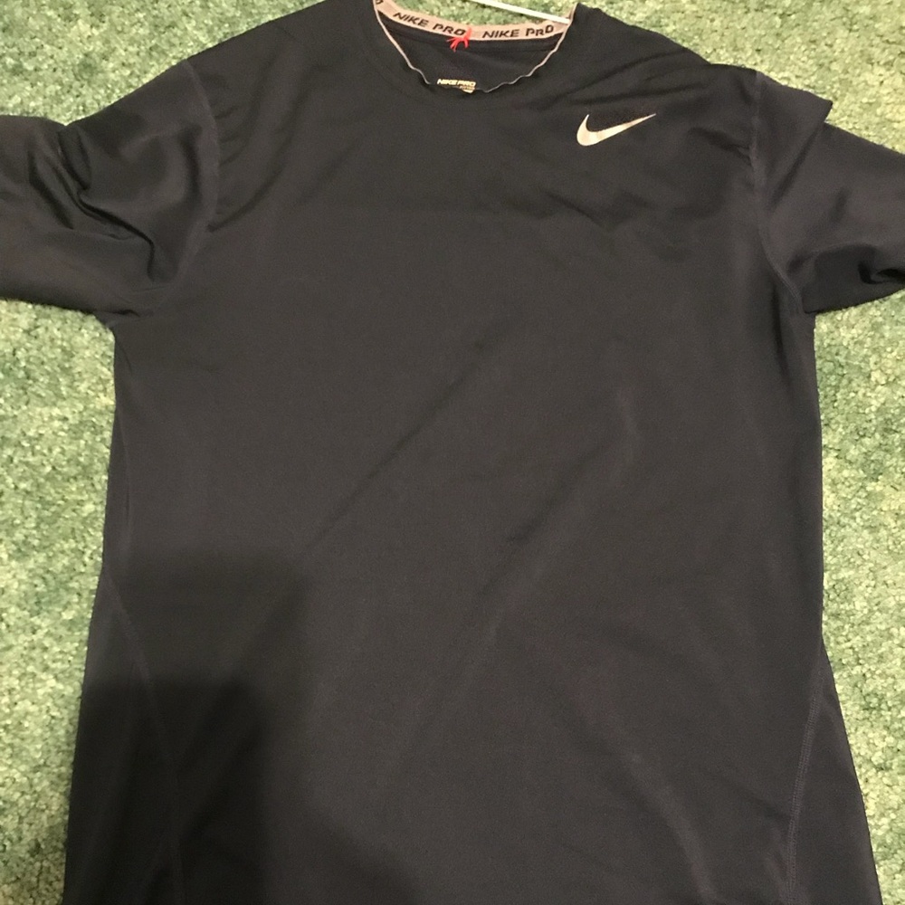 Mens Nike Blue Dri-Fit Medium Shirt Workout Tee